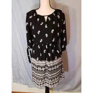 Maurices: black and white print dress